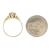 Vintage 14K Yellow Gold Filigree AP .45ct Round European Cut Solitaire Diamond Engagement Ring Size 7.25