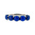 14K White Gold 3.97tw 5- Lapis Circle  Stones Ring Size 6.75