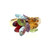 10K Gold 1.50tw Multi-Gem Teardrops Cluster Ring Size  6.75