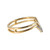 10K Gold .07tw Diamond Double V-Shaped Chevron Design Ring Size  6.5