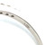 10K White Gold Green Sapphire Cushion Oval with Diamond Halo Ring 7