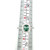 10K White Gold Green Sapphire Cushion Oval with Diamond Halo Ring 5