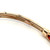 10K Gold Alternating Multi-Gem and .06tw Diamond Bangle Bracelet with a Safety Clasp Size 6.75