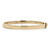 14K Gold .99tw 5-Diamond Screw Motif Bangle Bracelet with a Safety Clasp Size 6'