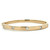 14K Gold .99tw 5-Diamond Screw Motif Bangle Bracelet with a Safety Clasp Size 6'