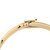 14K Gold .99tw 5-Diamond Screw Motif Bangle Bracelet with a Safety Clasp Size 6'