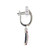 14K White Gold 1.32 Ruby Rectangle with .22 Diamond Rectangle Shield Hoop Dangle Lever-Back Clasp Earrings