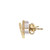 10K Gold .50tw Diamond Clover Flower Post Earrings