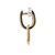 10K Gold .50tw Diamond Interlocking Link Paperclip Chain Dangle with Lever-Back Clasp Earrings