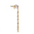 14K Gold 1.20tw Diamond 3-Strand Chandelier Dangle Post Earrings