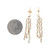 14K Gold 1.20tw Diamond 3-Strand Chandelier Dangle Post Earrings