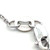 14K White Gold 5.00tw London Blue Topaz Rectangle with a .02tw Diamond Bezel Pendant 18" Chain Necklace