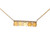 10K Rose Gold .70tw 5-Circular Opals Topped with a .06tw Diamond Bar Stationary Pendant 18" Chain Necklace