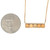 10K Rose Gold .70tw 5-Circular Opals Topped with a .06tw Diamond Bar Stationary Pendant 18" Chain Necklace