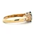 18K Yellow Gold 1.45ct Oval Sapphire with 0.26cttw Round Diamond Accents Ring Size 7