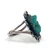 Sterling Silver Turquoise South Western Style Sunburst Statement Ring Size 7.5