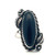 Sterling Silver Onyx Floral Vintage Navajo Style Statement Ring Size 5.75