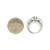 Sterling Silver Oval Cut Topaz with CZ Accents Vintage Inspired Ring Size 5