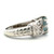 Sterling Silver Oval Cut Topaz with CZ Accents Vintage Inspired Ring Size 5