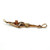 Vintage 10K Gold Seed Pearl Diamond Art Deco Lavalier Pendant