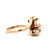 14K Yellow Gold Three Stone Pearl Bypass Ring Size 6