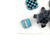 Lot of 5 Vintage Navajo Sterling Turquoise Assorted Tie Tacks