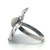 Sterling Silver Pearl Flower Ring Size 7