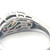 Sterling Silver Multi Color Tourmaline With CZ Accents Floral Ring Size 9