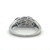 Sterling Silver Multi Color Tourmaline With CZ Accents Floral Ring Size 9
