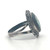 Sterling Silver Abalone Vintage Inspired Fashion Ring Size 6.5