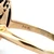 Vintage 14K Two Tone Gold Oval Created Sapphire Diamond Flower Halo Statement Ring Size 6.75