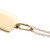 10K Gold Dog Tag with a Peridot Bezel and Diamond Bezel Pendant 18" Chain Necklace