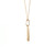 10K Gold Dog Tag with a Peridot Bezel and Diamond Bezel Pendant 18" Chain Necklace