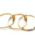 14K Gold Channel Set with Central Vertical Row of Multi-Gem 1/8tw Diamond Accents Stackable Rings Size 6.25