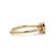 14K Gold .66ct Ruby Oval with Offset .06tw Diamond Bezel Accents Ring Size 6.5