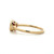 14K Gold .66ct Ruby Oval with Offset .06tw Diamond Bezel Accents Ring Size 6.5