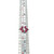 Platinum 900 .97tw Ruby Teardrop Petals Surrounding a .11tw Diamond Teardrop Petal Cluster Ring Size 4.75