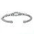 Judith Ripka Two Toned Sterling Silver 18K Blue Topaz Bezel Set With Diamond Accents Cuff