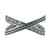 Carolyn Pollack Sterling Silver "X" Cross Design With Intricate Textured And Rope Patterns Cuff
