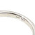 14K White Gold Central Gold Sapphire Oval with Bilateral .29tw Diamond Bezels Ring Size 6.25