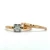 Orange Blossom Vintage 14K Yellow Gold App .10ct Round Diamond Solitaire Engagement Wedding Ring Set Size 6.25 with Original Box