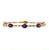18K Yellow Gold Amethyst Diamond Accented 7" Tennis Bracelet