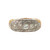 Platinum 900 Art Deco Fillagree Setting on a 14K Gold with .40ct Diamond Bezels Ring Size 8