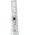14K White Gold Art Deco Design with a Central Blue Stone Bezel and Vertical Bilateral Diamond Bezels Rectangular Ring Size 6.5