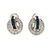 Charles Krypell 18K White Gold 0.91cttw Round Diamonds and 0.85cttw Sapphires Earrings with Certificate of Authenticity