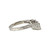 Platinum 900 .54ctw Diamond Baguette Chevron V-Shaped Ring Size 5.5