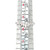 Platinum 900 .54ctw Diamond Baguette Chevron V-Shaped Ring Size 5.5