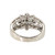 18K White Gold .31ctw Alexandrite Center Flower with .40ctw Diamond Flower Petals and Accents Ring Size 6.75