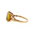 10K Gold Golden Citrine Emerald-Cut Ring Size 6