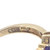 10K Gold Central Fire Opal Marquise with Bilateral Amethyst Marquise and .06tw Diamond Bezel Accents Ring Size 7.25